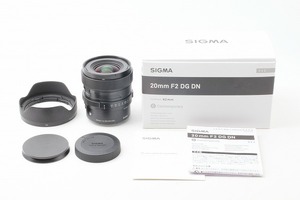 ◆ほぼ新品◆シグマ SIGMA 20mm F2 DG DN Contemporary ソニーE用 付属品満載 元箱◇39917