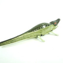 ビンテージ 昭和レトロ　INERTIA CROCODILE 可動品 ぜんまい付きブリキのおもちゃ 全長23cm 幅6cm 高さ3cm TAK501_画像3