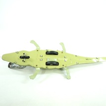 ビンテージ 昭和レトロ　INERTIA CROCODILE 可動品 ぜんまい付きブリキのおもちゃ 全長23cm 幅6cm 高さ3cm TAK501_画像4