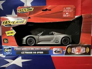 新品未開封　fast lane porsche 918 SPYDER 1/32 DIE CAST METAL グレー