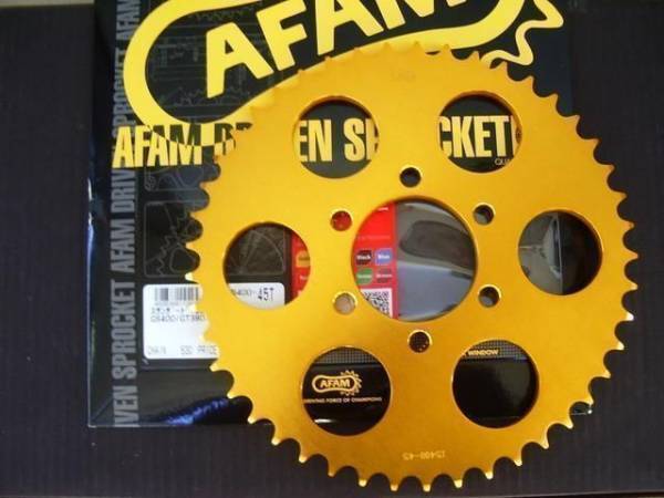 PAYPAY GSX400E GT380 GS400用 XAM旧AFAM ゴールド スプロケット 45丁