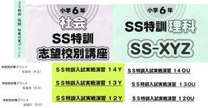 値下げ！最新版！桜蔭コース★サピックス SS特訓 全14回 国語算数理科社会 原本 完全版6年2022 - 2023★サンデー 中学受験 kon SAPIX豊島岡