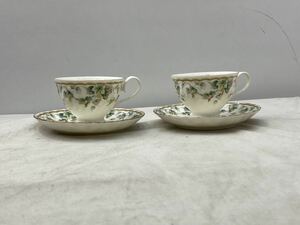 【中古品】簡易清掃済 NARUMI CHINAカップ&ソーサー 2客セットナルミ