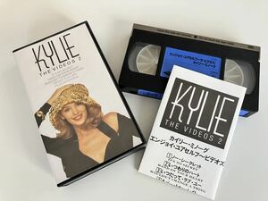 [ ultimate beautiful goods VHS rare goods ]Kylie Minogue / THE VIDEOS 2 Alpha record ALVB1 90 year Release, Tokyo Dome live image NEW PV, not yet departure table off Schott,