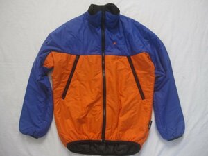 90’s MONTANEモンテインPERTEX中綿インシュレーションジャケットS好配色オレンジ×青UK製英国製イングランド製90年代ビンテージアウトドア