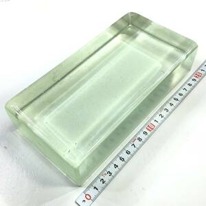 [ material 9] glass block glass . gram, glass grindstone glass grindstone material, diamond grindstone for base glass pcs, size 10cmX20cmX thickness 5cm, weight 2.5kg