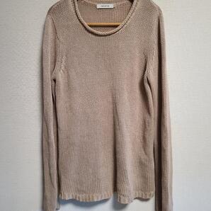 ノンネイティブ ニット セーター 長袖 1無地 綿 麻 nonnative