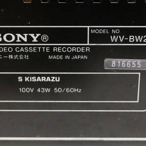 ■動いたけどジャンク即決！SONY VHS Hi8 一体型 ビデオデッキ WV-BW2 ソニーの画像6