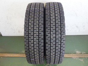 L16238-HRT 再生 225/90R17.5 127/125L 中古再生 7分山 2本セット スタッドレスタイヤ