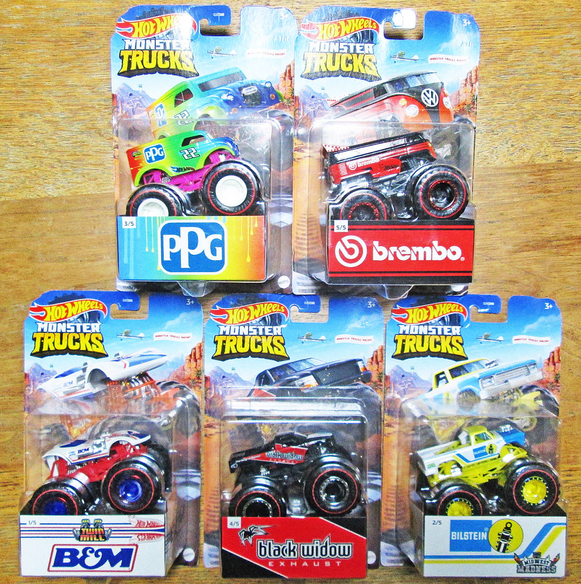 ☆入手困難 MONSTER TRUCK Exclusive Race Team Corvette 5Pack/限定