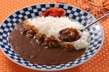 送料無料 レトルトカレー 食研カレー/7612 晩餐館 焼肉のたれでお馴染み日本食研 業務用 200ｇｘ３食セット/卸_画像5