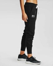 新品 アンダーアーマー フリース スウェット パンツ M 黒 ブラック ジョガー UNDER ARMOUR 1356416 MD 即決_画像3