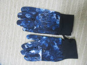 9　手袋　FIELDCORE　ブルー系　手のひら黒色　サイズ：女性L　（約男性：M）　中古良品　軽作業にも