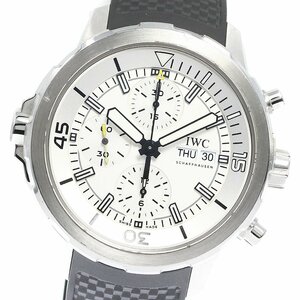 ★保証書付き【IWC SCHAFFHAUSEN】IWC アクアタイマー クロノグラフ IW376801 自動巻き メンズ_731538【ev20】