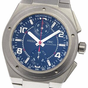 ☆良品 【IWC SCHAFFHAUSEN】IWC インヂュニア クロノグラフ IW372503 自動巻き メンズ_713771