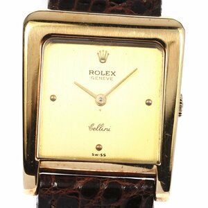 ☆訳あり【ROLEX】ロレックス チェリーニ K18YG Cal.1601 手巻き メンズ