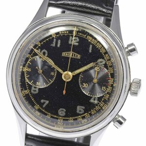 [ANGELUS] Anne jelas chronograph Vintage hand winding men's 