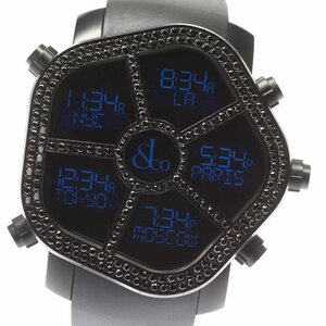 * beautiful goods * box attaching [JACOB&CO] Jacob ghost diamond bezel JC-GST-BKD2.9 quartz men's _713339