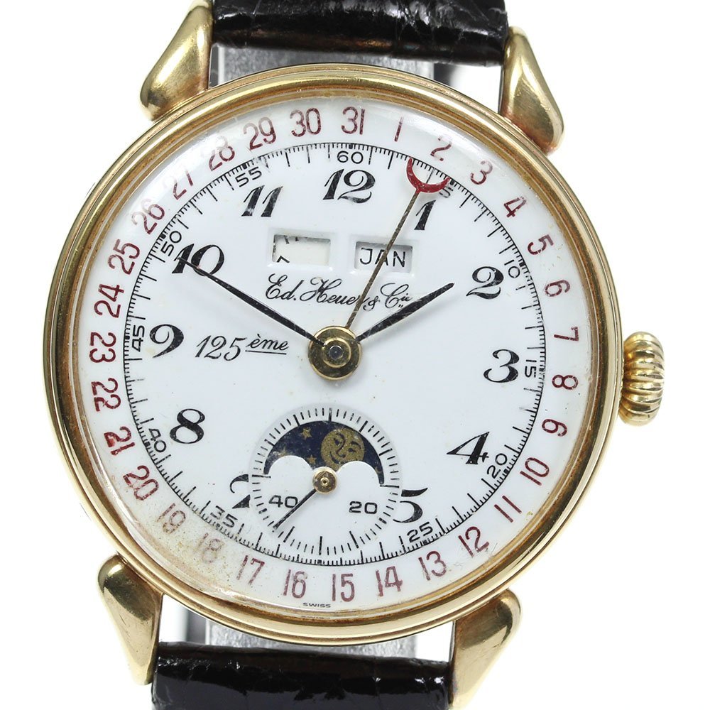 クリアランスサイト 希少 HEUER ホイヤー 時計 HL200G ムーンフェイズ