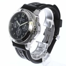 ★箱・保証書付き【PANERAI】パネライ ルミノール クロノグラフ PAM00162 自動巻き メンズ_735129_画像3