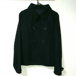 6 RAGEBLUE レイジブルー ジャケット ジャンパー コート ピーコート 中綿 黒 ブラック Lサイズ ウール 人気 定番 