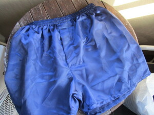  unused man Thai silk trunks thick navy blue XXL size 2 sheets set ( this . thick is ... )