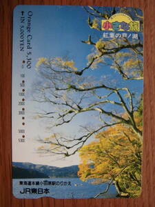 JR東 オレカ 使用済 紅葉 芦ノ湖 小さな旅 高額券 【送料無料】