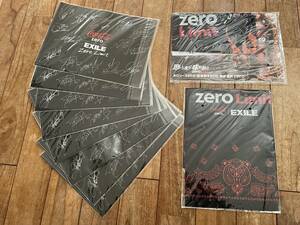 非売品　新品　クリアファイル８枚セット＋バンダナ　ポスター付き　コカコーラ　zeroエグザイル EXILE サインデザイン