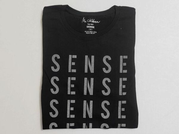 【送料無料】未使用 Mr.Children Tour 2011 SENSE Tシャツ ブラック Sサイズ 黒 ツアーグッズ ミスチル 桜井和寿 即決