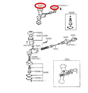 ランクル 70 ランドクルーザー トヨタ 純正 1HZ 1PZ 1FZFE 1FZF 31410 クラッチマスタ シリンダ 31415 ガスケット セット 新品 未使用