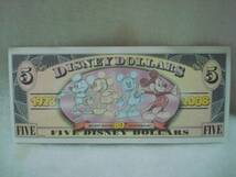 【即決】海外　ディズニーダラー 5ドル札 ミッキー　カリフォルニア_画像2