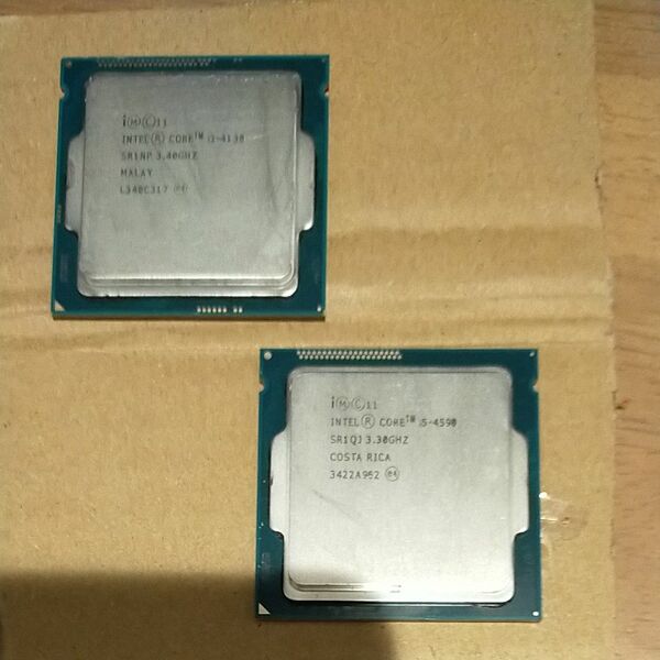 lga1150 CPU2個セット　i5-4590 i3-4130