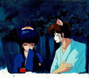  Maison Ikkoku sound less ..( kimono ). fee . work cell picture autograph background . height .. beautiful . Shogakukan Inc. [A76]