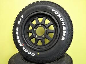 S3461 新品 4本 マッドクロス レンジャー 5.5J +20 5H 139.7 マットブラック 黒 185/85R16 ジオランダー A/T G015 ホワイトレター ジムニー