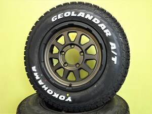 S3463 新品 4本 マッドクロス レンジャー 5.5J +20 5H 139.7 マット ブロンズ 185/85R16 ジオランダー A/T G015 ホワイトレター ジムニー