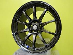 H1919 新品 2本 クロススピード CR10 18 x 9.5J +22 5H 114.3 ブラック 黒 軽量 GTR GT-R R32 R33 R34 カスタム S15 JZX100 FD3S ドリフト