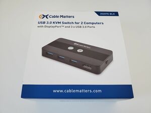 【新品・未開封】Cable Matters 8K KVM DisplayPort USB3.0 スイッチ