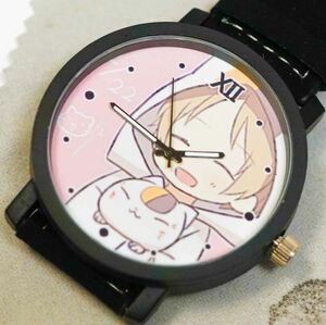  wristwatch analogue dressing up Natsume's Book of Friends .1 summer eyes ..nyanko. raw design watch lovely 