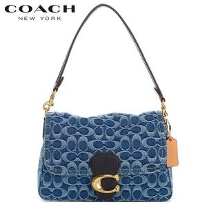  Coach 2022SSuoshudo Denim signature soft ta Be shoulder bag #CA105 rare type 84,700 jpy { translation have trying on only 