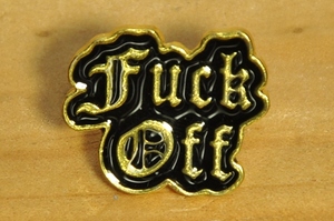 USA インポート Pins Badge ピンズ ピンバッジ ラペルピン 画鋲 fuck off ファックオフ バイク ライダース ロック ROCK アメリカ 128