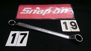 ＜22015B＞　スナップオン 　Snap-on 　アンダーライン　旧ロゴ　メガネレンチ　XBM1719　　USA