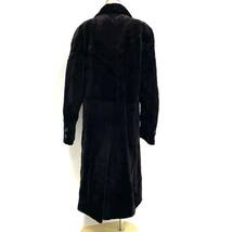 【七福】fk1276 紳士コート メンズコート ロングコート デザインコート ブラックミンク シェアードミンク 貂皮 mink 身丈 約 115cm_画像3