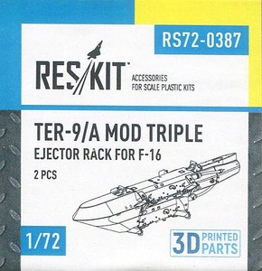 レスキット RSK72-0387 1/72 F-16用TER-9/A爆弾架 (2個入り)