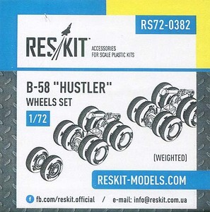 レスキット RSK72-0382 1/72 B-58 ハスラー 自重変形ホイール