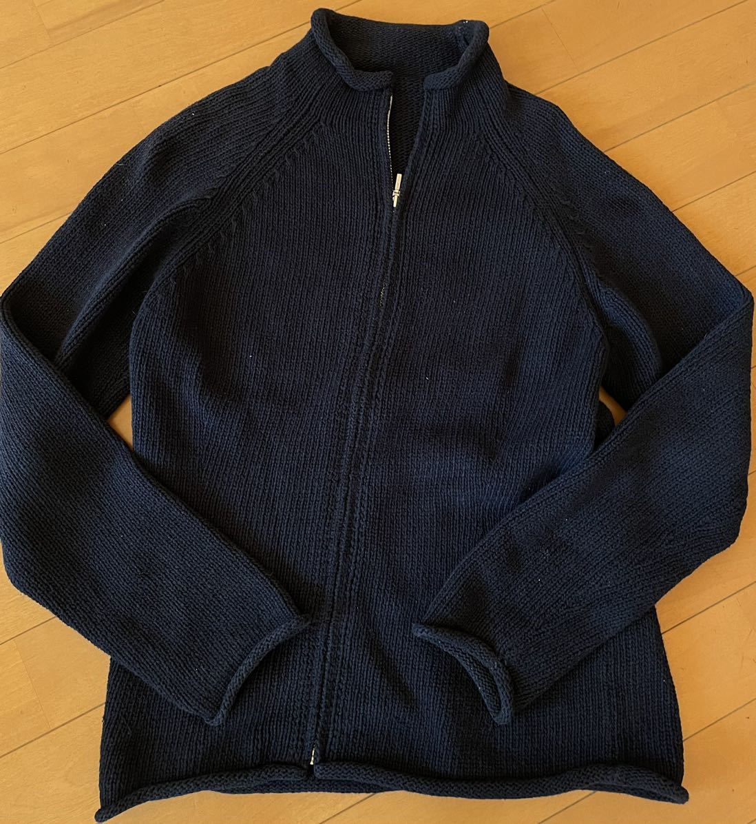 6 ROKU ロク HIGH ZIP SAILOR KNIT ハイジップセーラーニット ネイビー