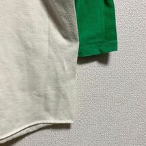 70s USA製 RUSSELL ラッセル ラグラン Tシャツ M 金タグ ビンテージ 7分袖_画像4