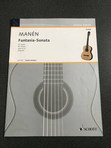 ◆◇輸入クラシックギター譜/セゴビア編曲 マネン：ファンタジア・ソナタ Manen: Fantasia-Sonata◇◆