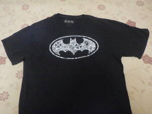 古着★90s★バットマン★希少★BATMAN★USA★ペイズリー柄★アメカジ★激レア★Tシャツ★ビンテージ★表記サイズL★黒★格安