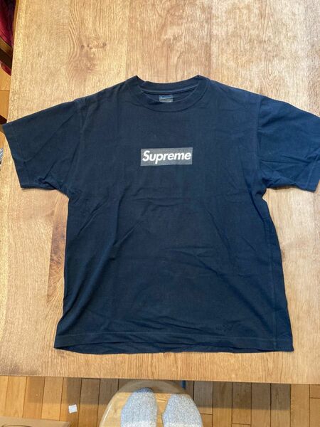 supreme x ネイバーフッド ボックスロゴT 黒