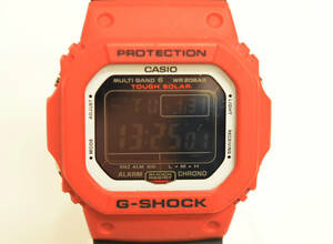 ◯ CASIO カシオ G-SHOCK ジーショック 電波 ソーラー 20BAR 腕時計 GW-M5610RB 3159 赤 レッド 103